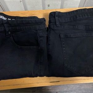 2 Men’s HotTopic Skinny Jeans 34W x 32L